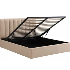 Pack Lit-coffre Songe + Matelas Bedream 180x200cm Tissu Beige