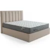 Pack Lit-coffre Songe + Matelas Bedream 140x190cm Velours Taupe