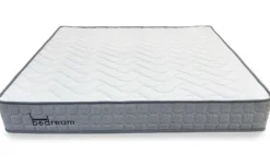 Pack Lit-coffre Songe + Matelas Bedream 180x200cm Tissu bouclette Beige