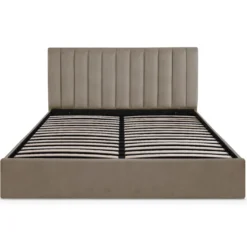 Pack Lit-coffre Songe + Matelas Bedream 180x200cm Velours Taupe