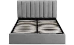 Pack Lit-coffre Songe + Matelas Bedream 160x200cm Tissu Gris
