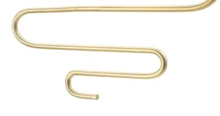 Paire de porte-bougies muraux métal doré