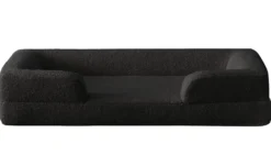 Panier pour chien et chat Chouchon 65x90cm Tissu Bouclette Noir