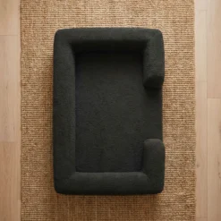 Panier pour chien et chat Chouchon 65x90cm Tissu Bouclette Noir