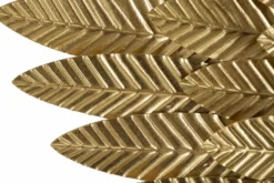 Panneaux décoratifs 3D ailes en métal doré 2 pcs