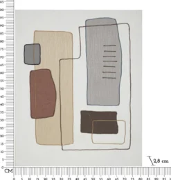 Peinture sur toile abstraite encadrée en bois massif couleurs multicolores