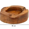 Plateau en Teck Recyclé Marron
