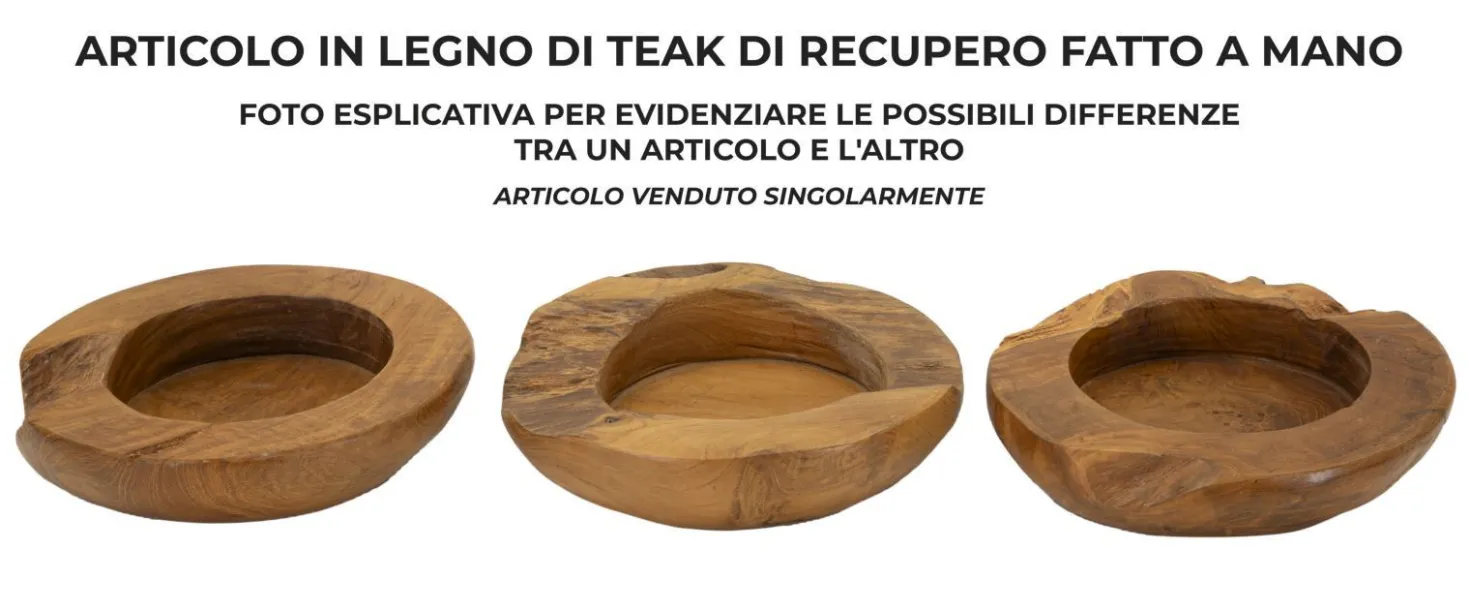 Plateau Erusi en Teck recyclé