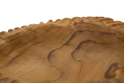 Plateau sculpté Garit Teck recyclé Marron