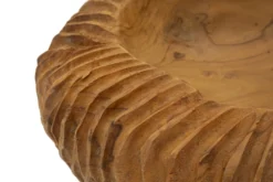 Plateau sculpté Garit Teck recyclé Marron