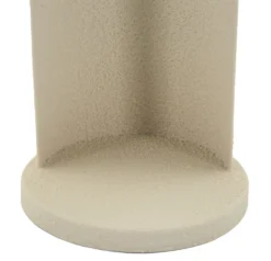 Porte-bougie design angélique en métal couleur Beige