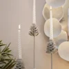 Porte-bougie Dune en métal beige