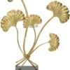 Porte-bougie Glam Iris Doré et base Noir