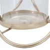 Porte-bougie Glox Métal Doré Verre Transparent