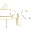 Porte-manteau mural Petit Déjeuner Doré