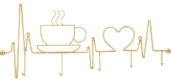 Porte-manteau mural Petit Déjeuner Doré