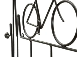 Porte-vélos mural métal Noir