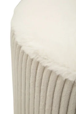 Pouf conique Dublin Tissu doux Beige