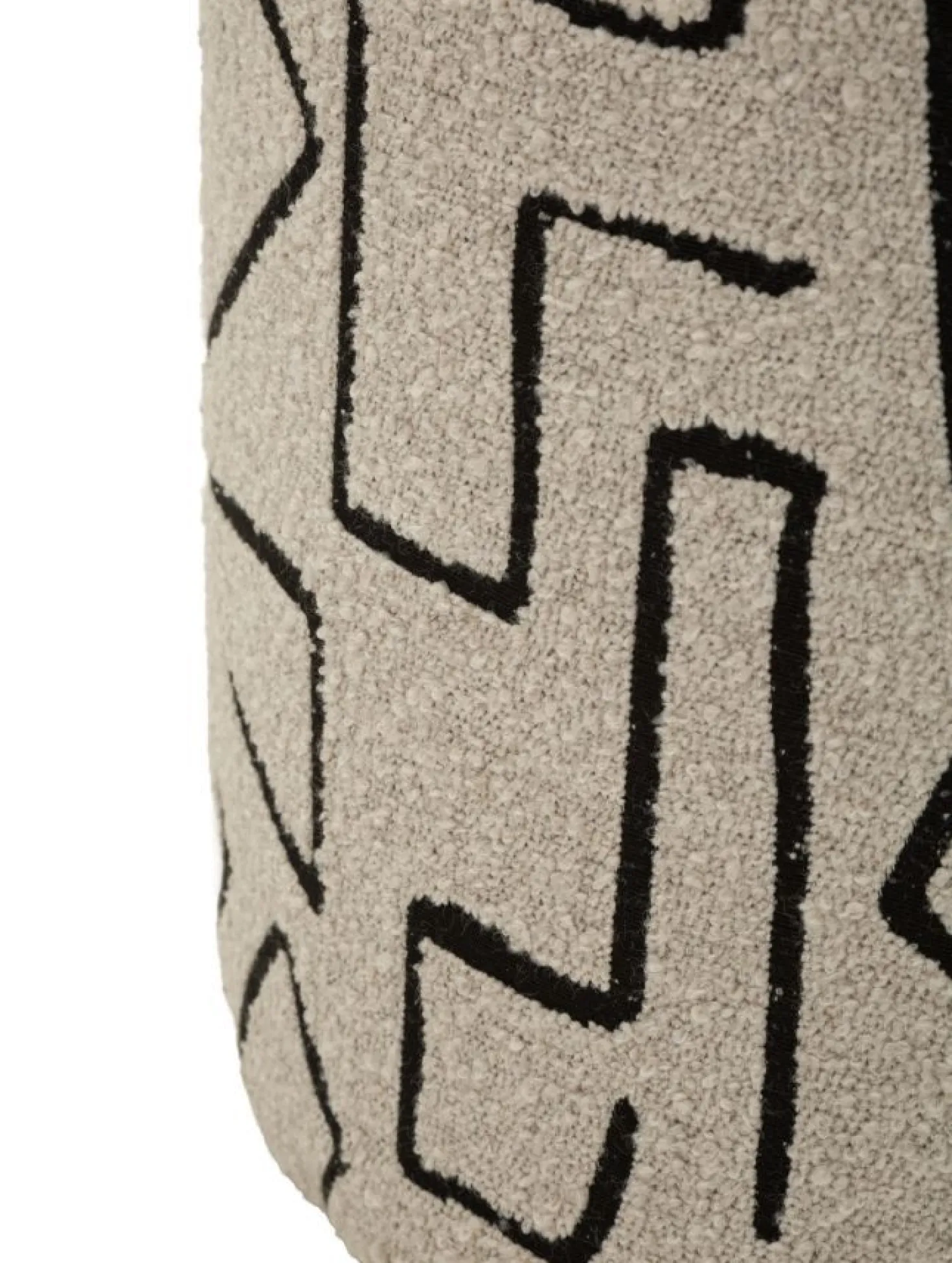 Pouf Nairobi motif abstrait