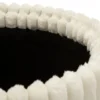 Poufs Gothenburg 2 pièces Cylindriques Tissu Crème