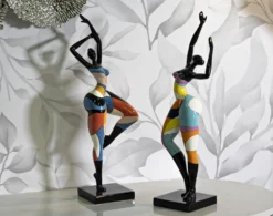 Sculpture Danseuse Rubic Polyrésine Multicolore