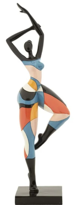 Sculpture Danseuse Rubic Polyrésine Multicolore