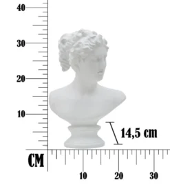 Sculpture femme en polyrésine blanche