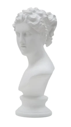 Sculpture femme en polyrésine blanche
