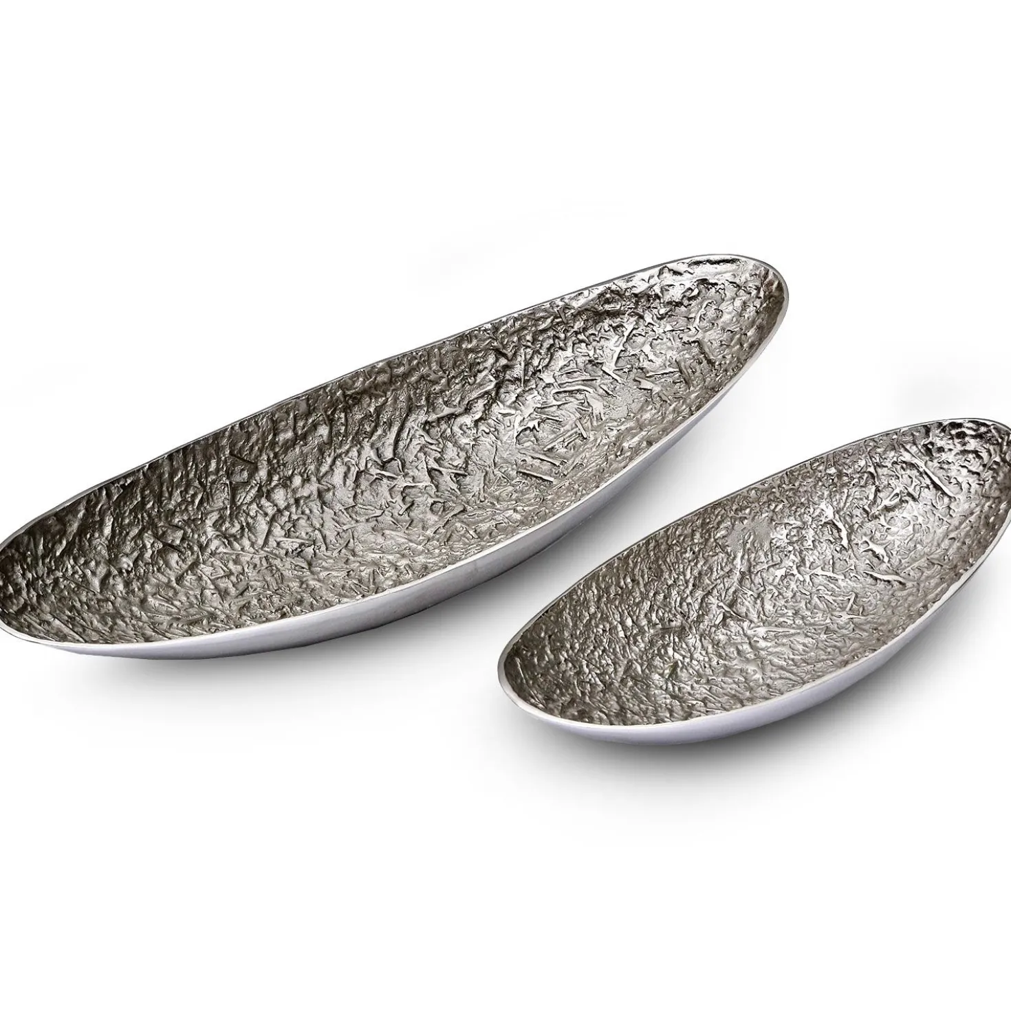 Set de 2 plateaux Camilla Nickel