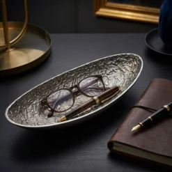Set de 2 plateaux Camilla Nickel