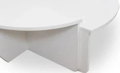 Set de 2 tables basses design Glowik Blanc mat