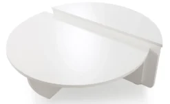 Set de 2 tables basses design Glowik Blanc mat