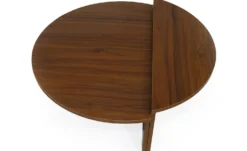 Set de 2 tables basses design Glowik Bois Noisette