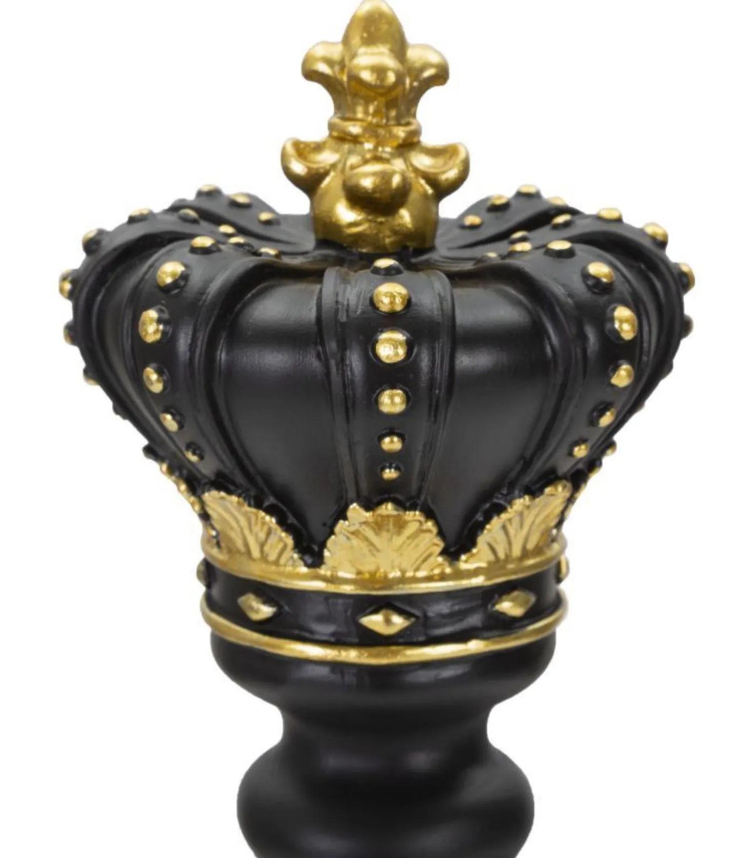 Statuette Roi d'échecs Polyrésine Noir et Or