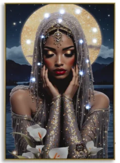 Tableau LED Venus Laqué avec Cadre