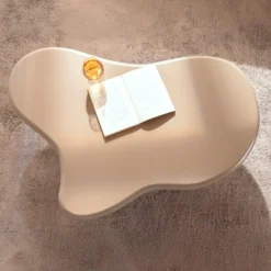 Table basse forme nuage Valdo 69x100cm Taupe
