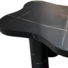 Table basse forme nuage 69x100cm Lagoon Effet Marbre Noir