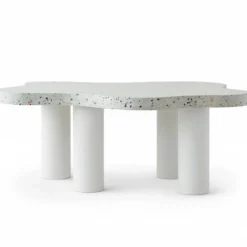 Table basse forme nuage 69x100cm Lagoon Effet Terrazzo