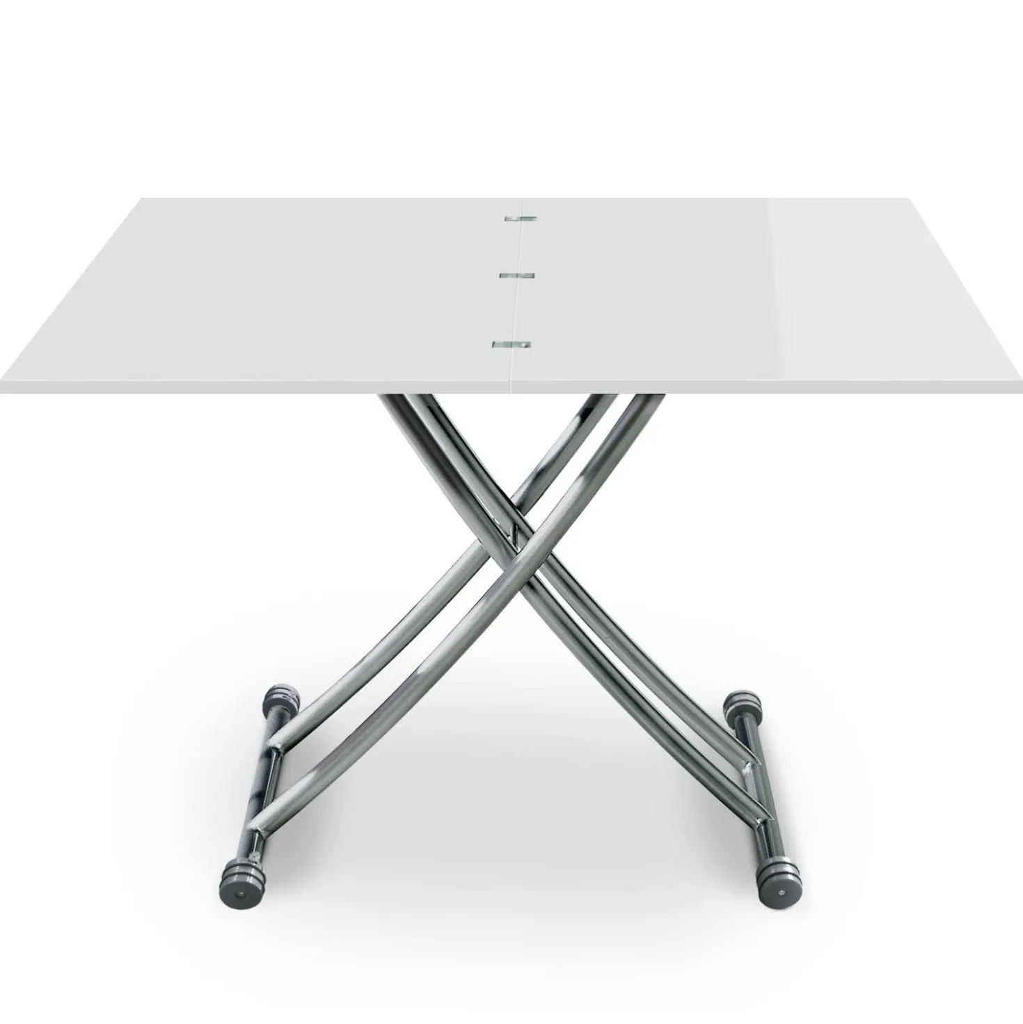 Table basse relevable Carrera Blanc laqué