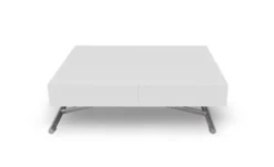Table basse relevable Sundance Blanc Laqué