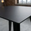 Table d'appoint carrée 40cm Bipolart Métal Noir