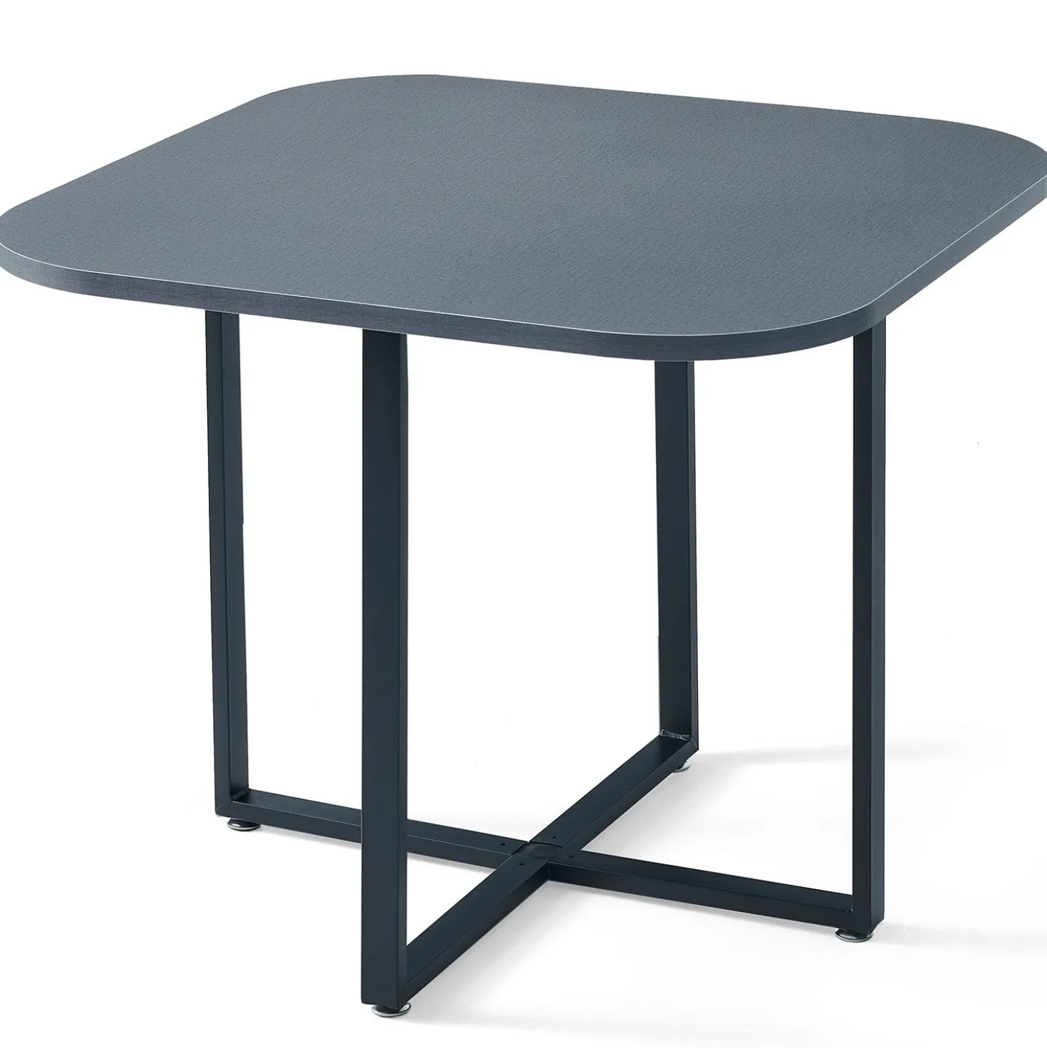 Table et chaises Oslo Gris et Tissu Gris