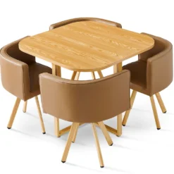 Table et chaises scandinaves Oslo Taupe