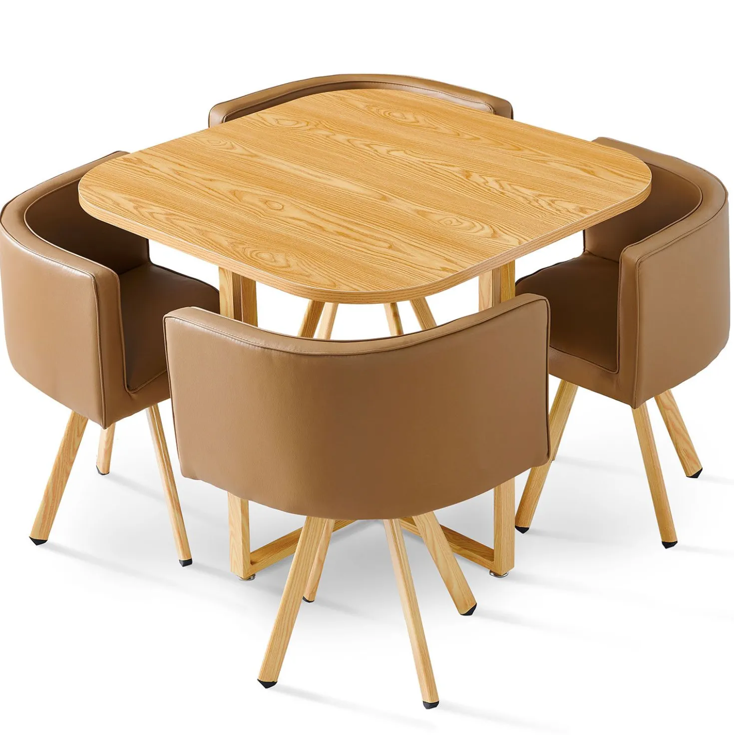 Table et chaises scandinaves Oslo Taupe