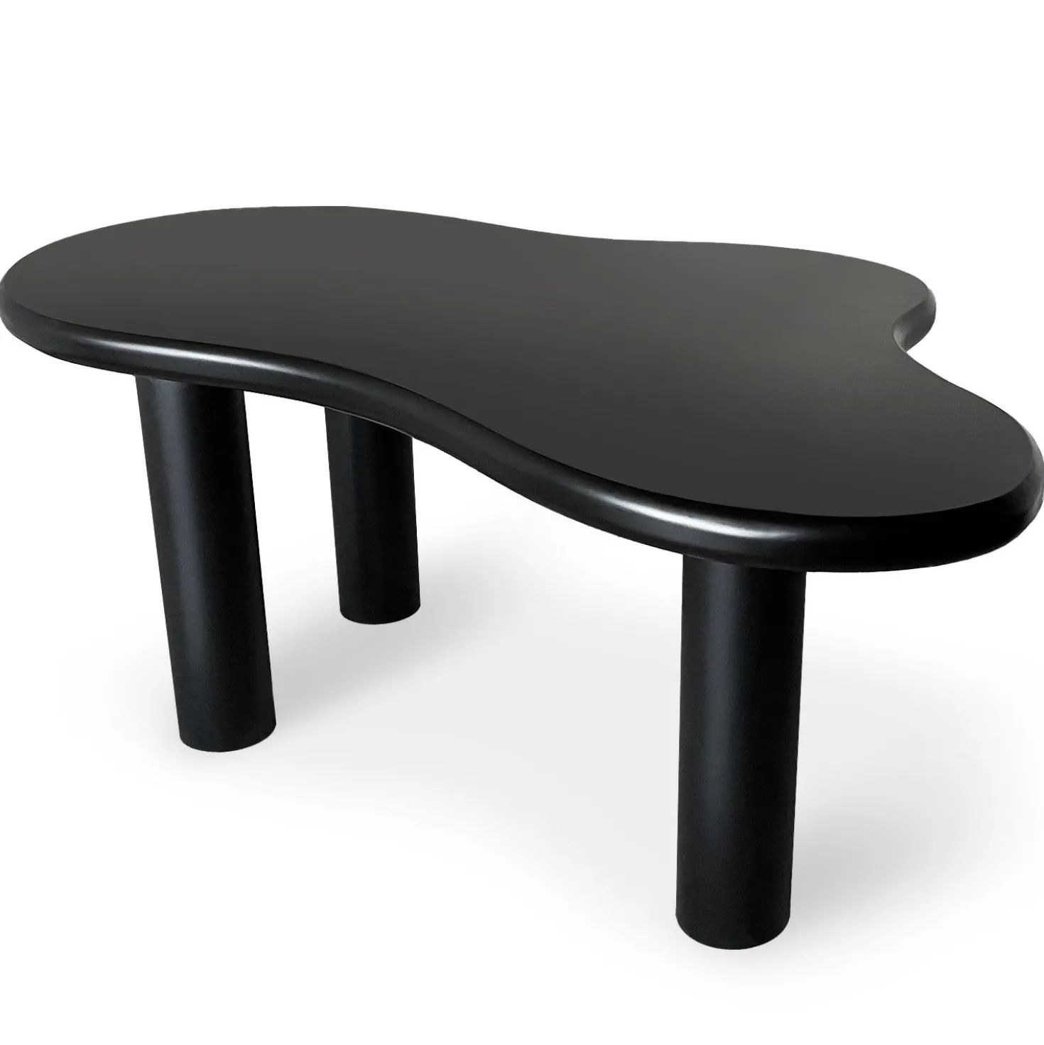Table à manger forme nuage asymétrique L180cm VALDO Noir