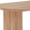 Table ovale Burundi avec pieds design style colonnes Bois Sonoma