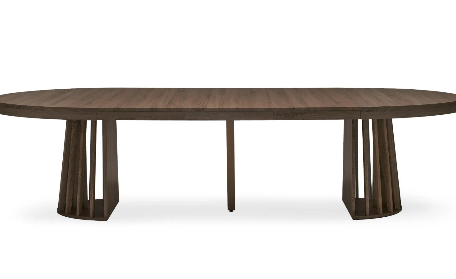 Table ovale extensible Eliza Bois noisette