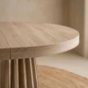 Table ovale extensible Eliza Chêne clair