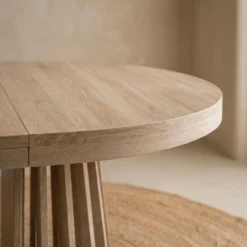Table ovale extensible Eliza Chêne clair