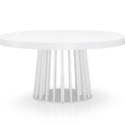 Table ovale extensible Eliza Blanc